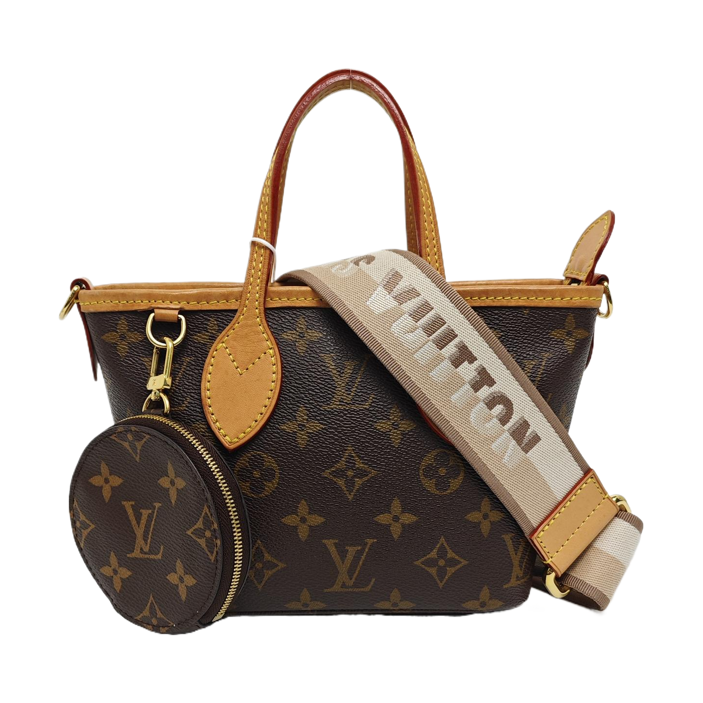 NEVERFULL BB Monogram Coated Canvas Brown