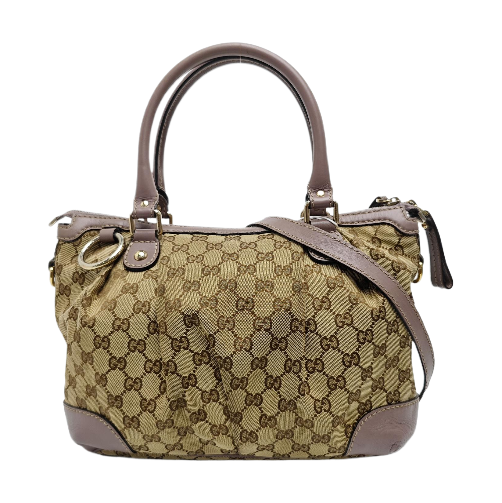 Sukey Monogram Canvas Beige