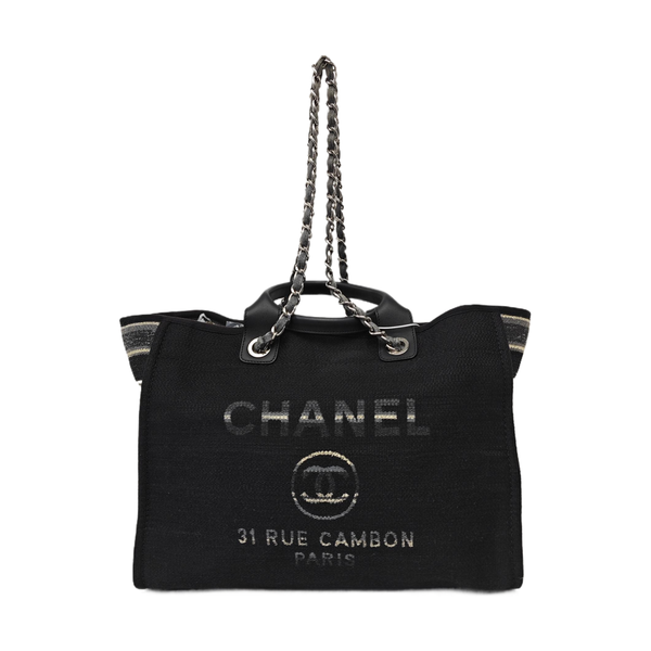 DEAUVILLE Medium Canvas Black