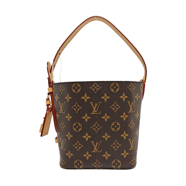 ALL IN BB Monogram Coated Canvas Brown