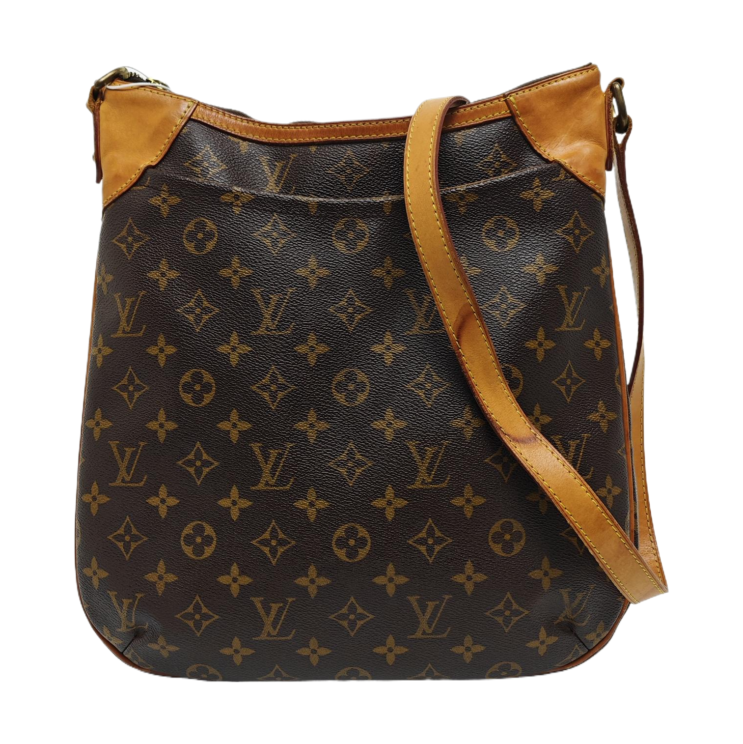 ODEON Monogram Coated Canvas Brown