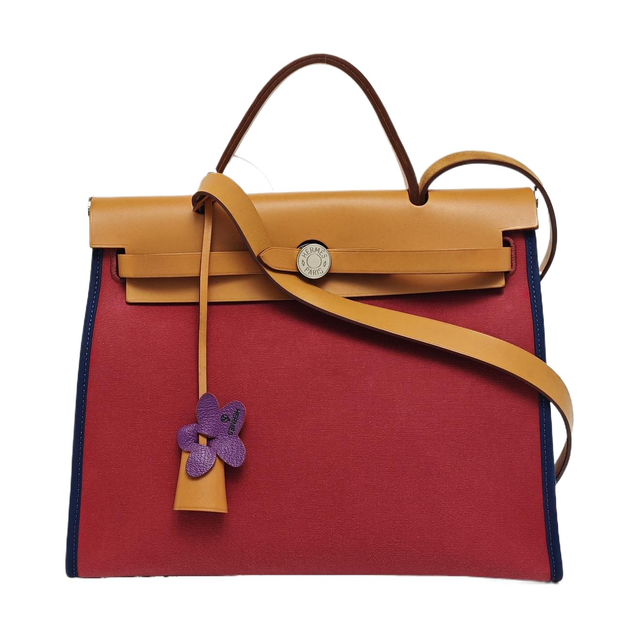 Authenticated pre-owned  Herbag 31 Canvas Red - Shoulder Bag at Looply