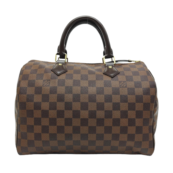 SPEEDY 30 Damier Ebene Coated Canvas Brown