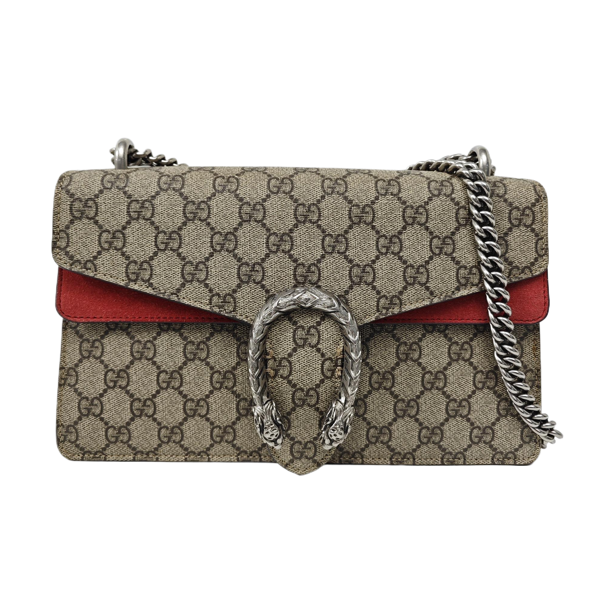 Dionysus Small Monogram Coated Canvas Black