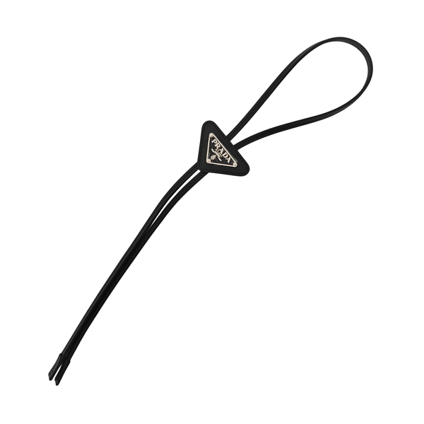 Leather Bag Charm Black