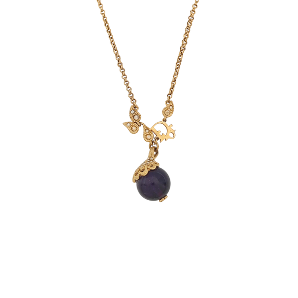 Collar Diorelita Metálico Dorado