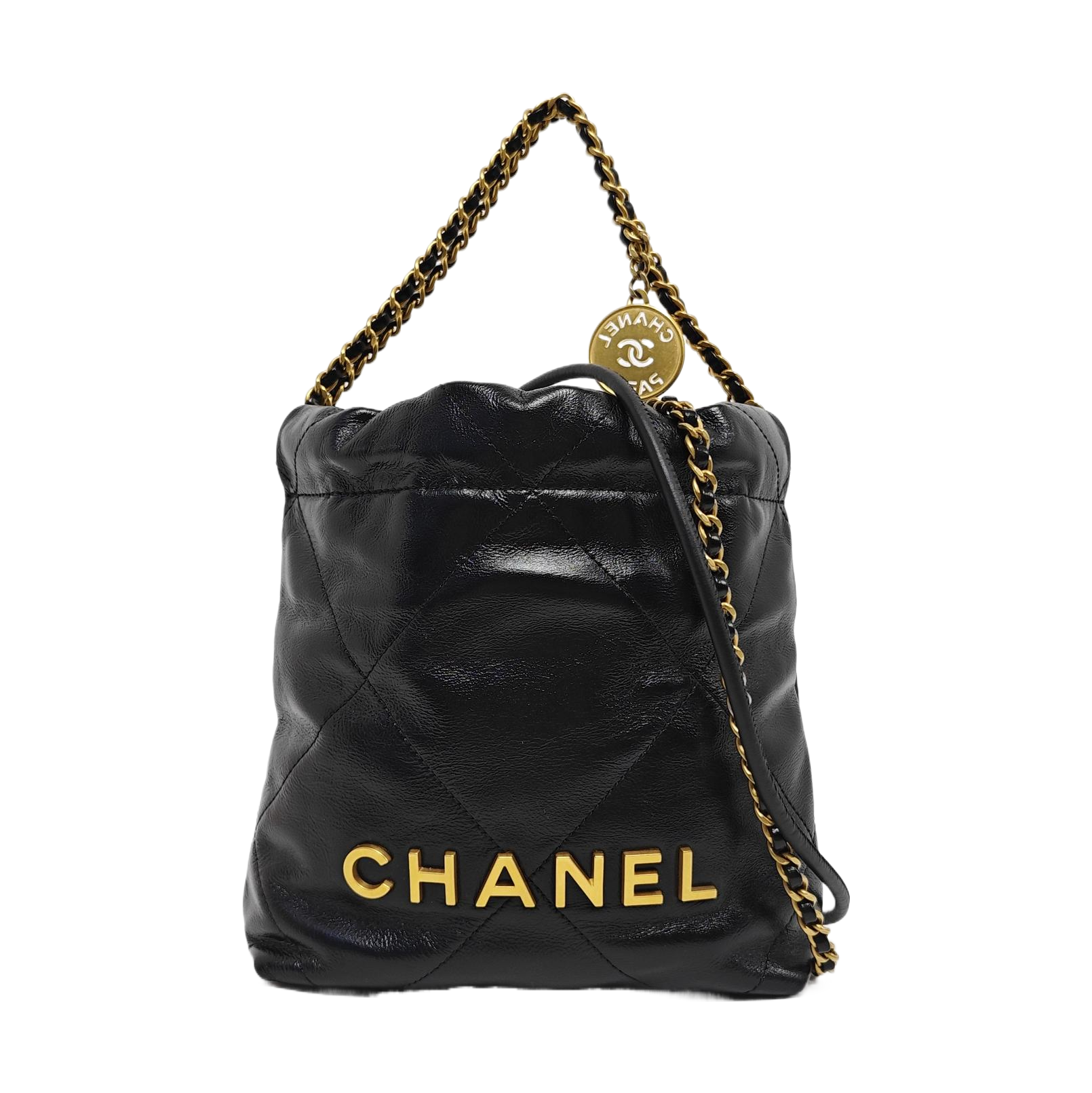 CHANEL 22 Mini Quilted Calfskin Black