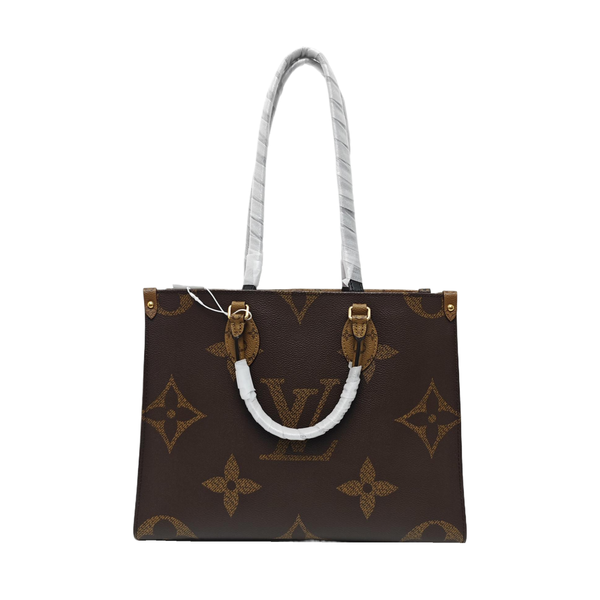 ONTHEGO MM Monogram Coated Canvas Brown
