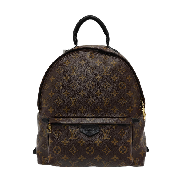 Monogram Coated Canvas Backpack Brown