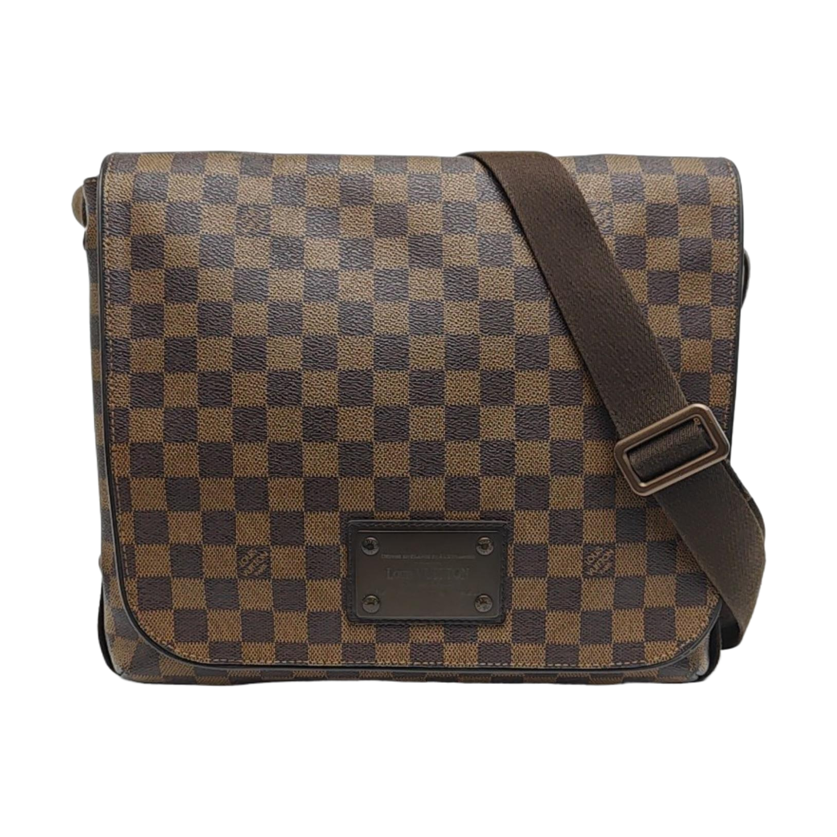 BROOKLYN Damier Ebene Coated Canvas Brown
