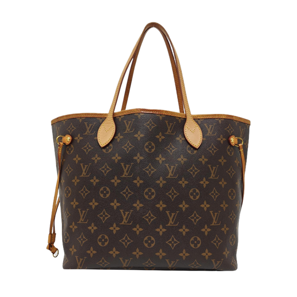 NEVERFULL MM Monogram Coated Canvas Brown