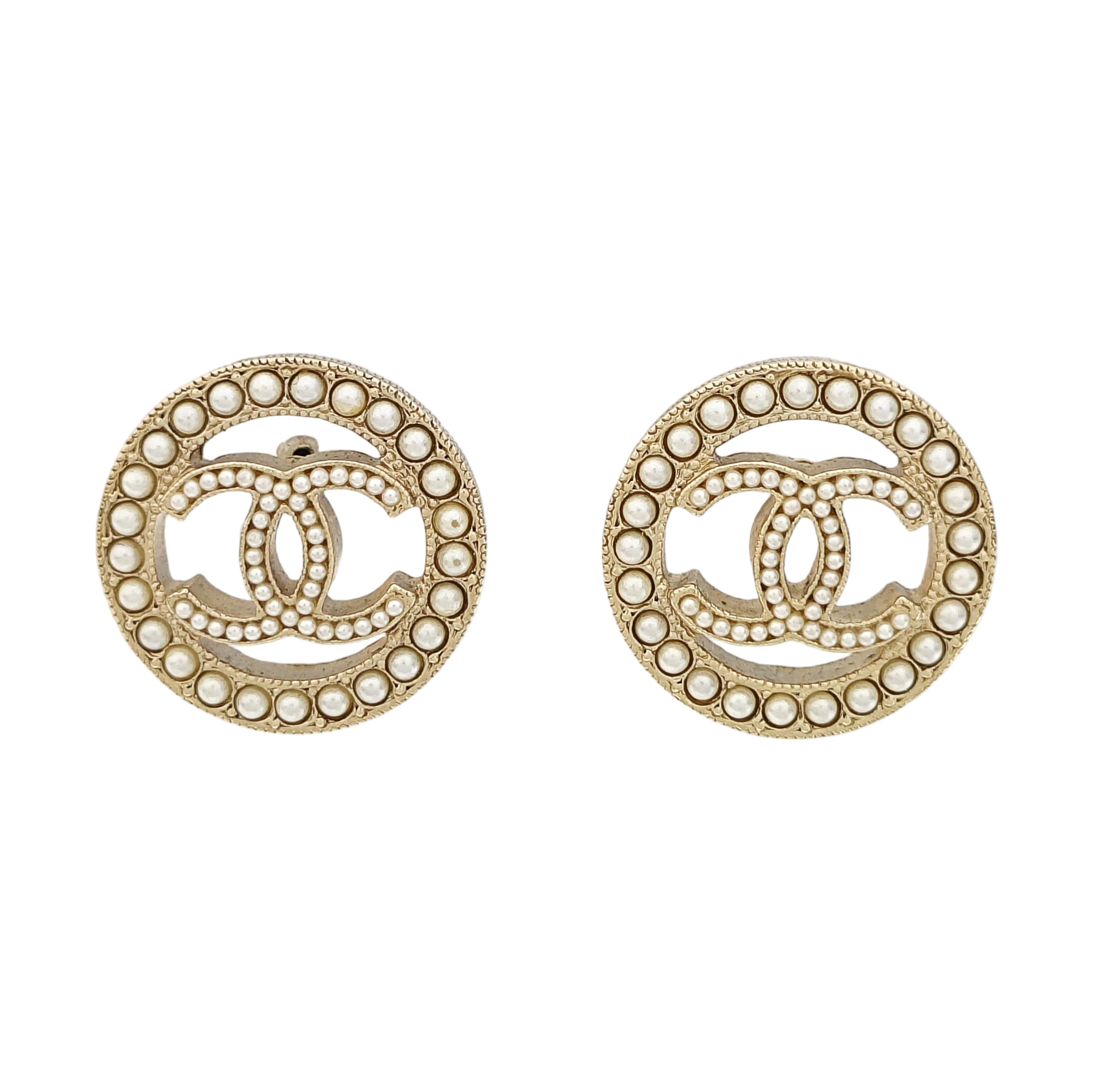 Metal Gold Stud Earrings