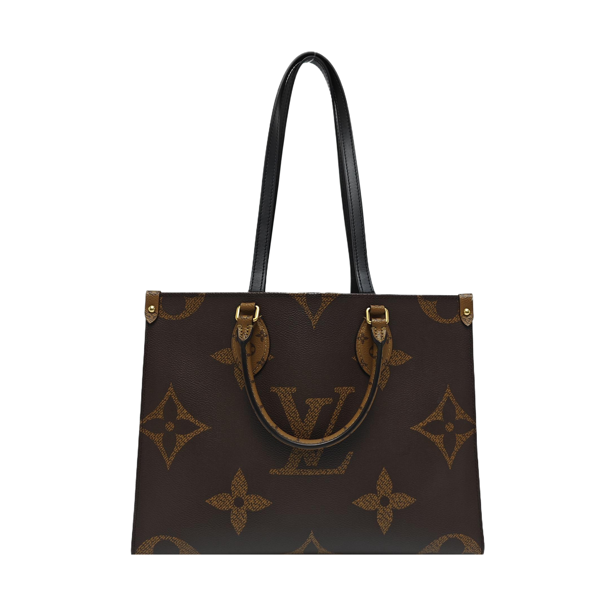ONTHEGO MM Monogram Coated Canvas Brown