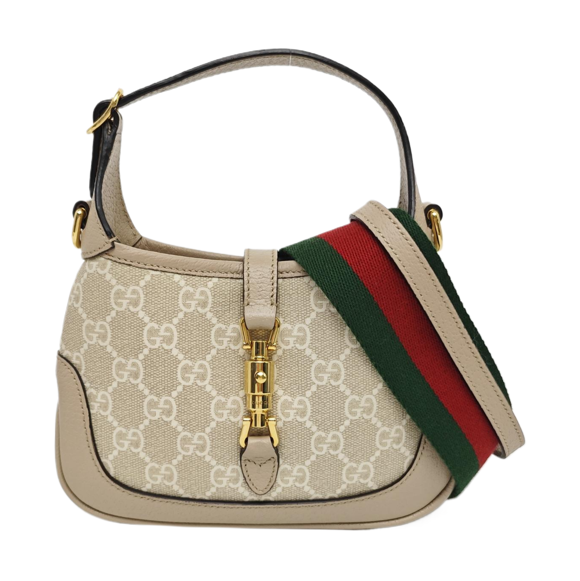 Jackie 1961 Mini Monogram Coated Canvas White