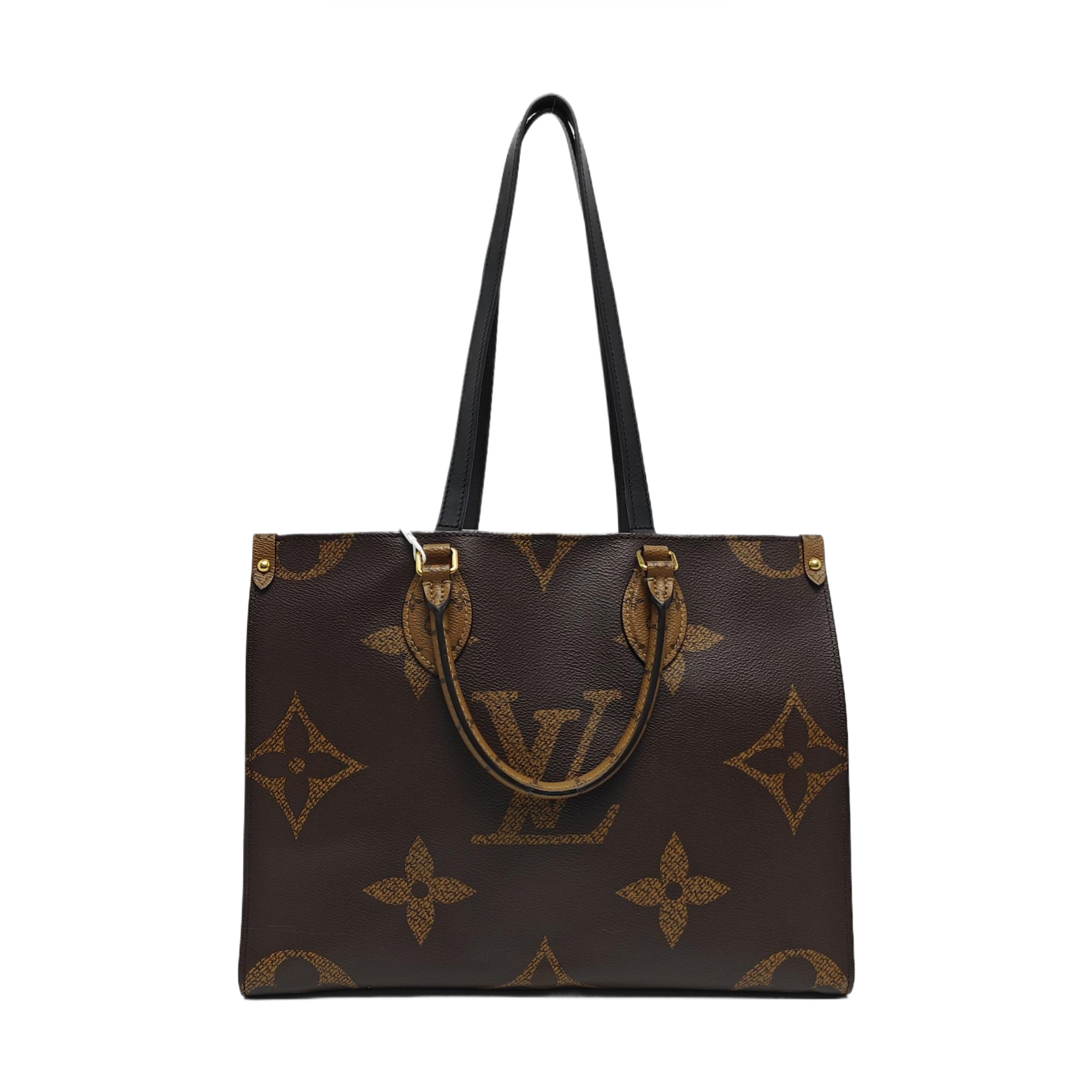 Authenticated pre-owned  ONTHEGO MM Monogram Coated Canvas Brown - Tote Bag at Looply