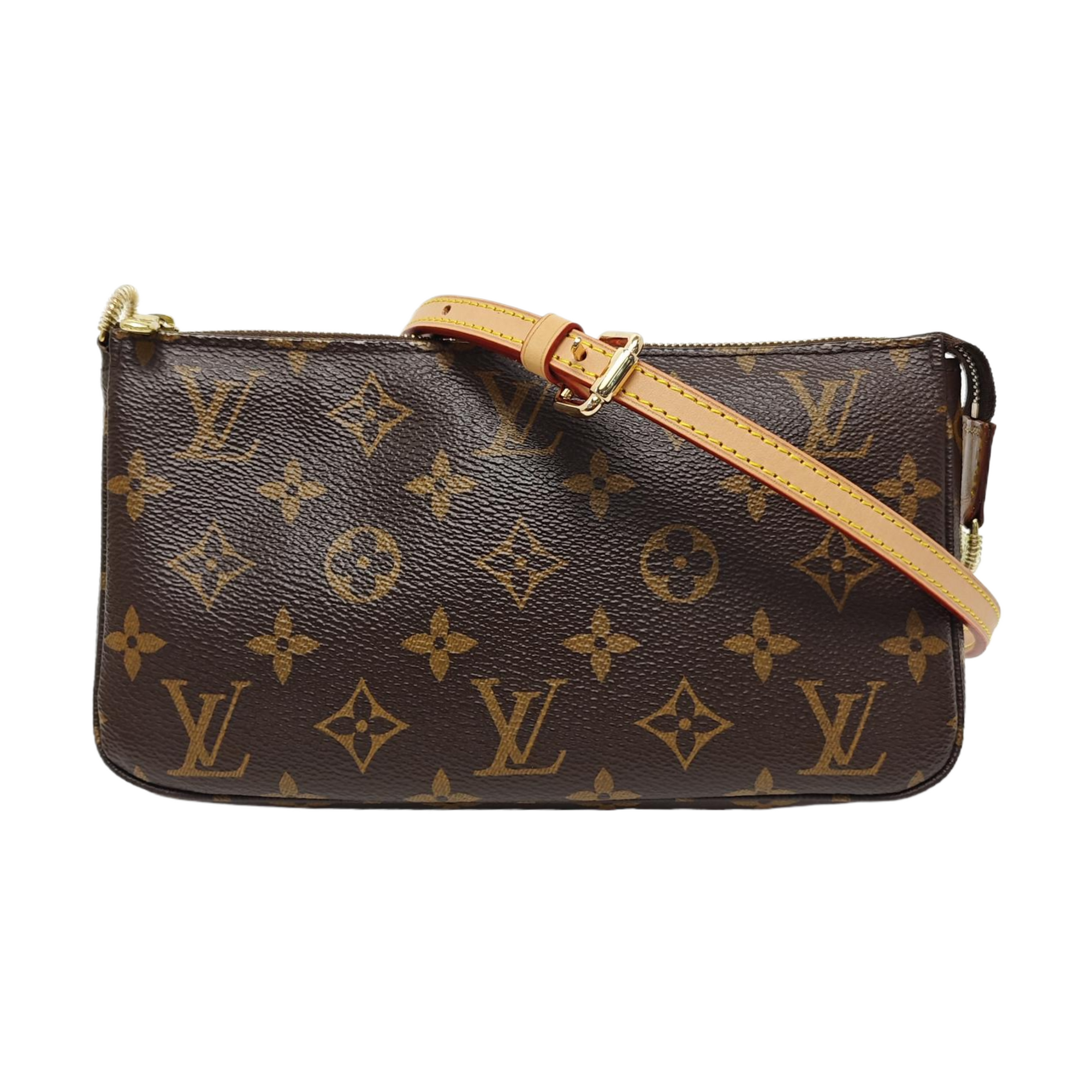 Monogram Coated Canvas Shoulder Bag Brown