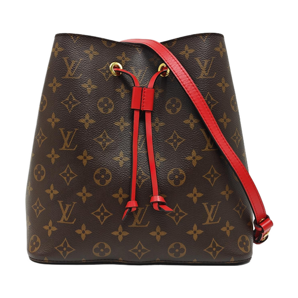 NÉONOÉ MM Monogram Coated Canvas Brown