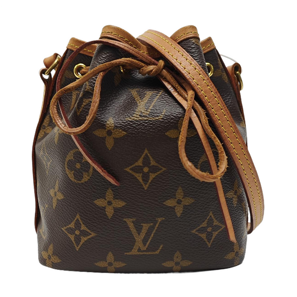 NÉONOÉ Nano Monogram Coated Canvas Brown