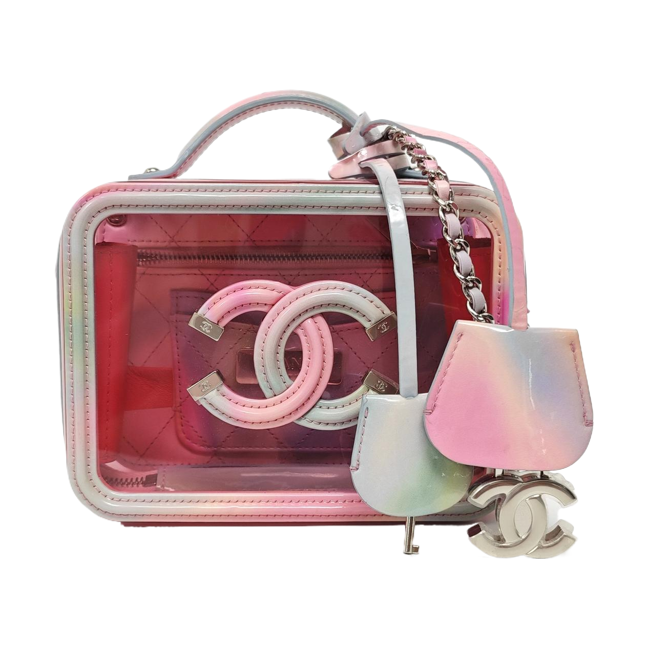 Authenticated pre-owned  FILIGREE Small Quilted Plastic Pink - Shoulder Bag at Looply