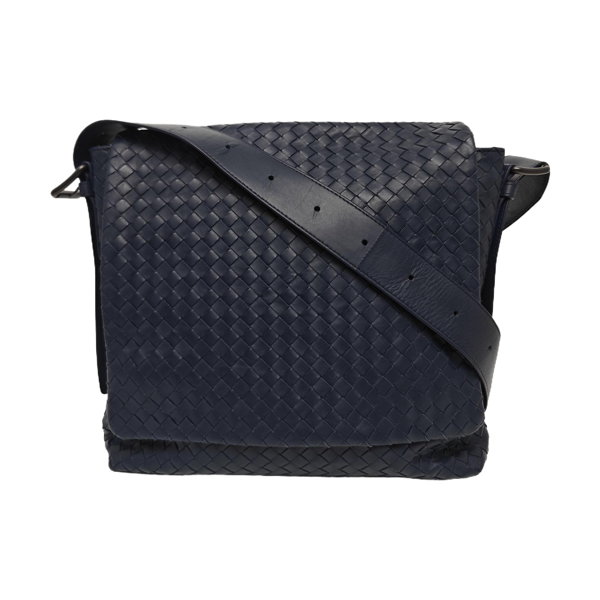 Calfskin Shoulder Bag Blue