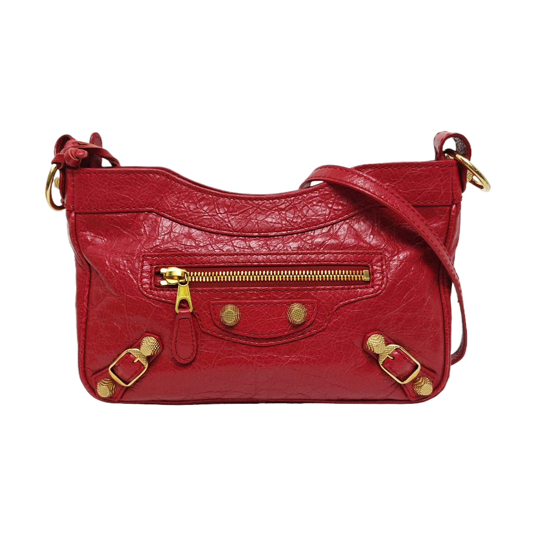 Authenticated pre-owned  Classic City Lambskin Burgundy - Crossbody Bag at Looply