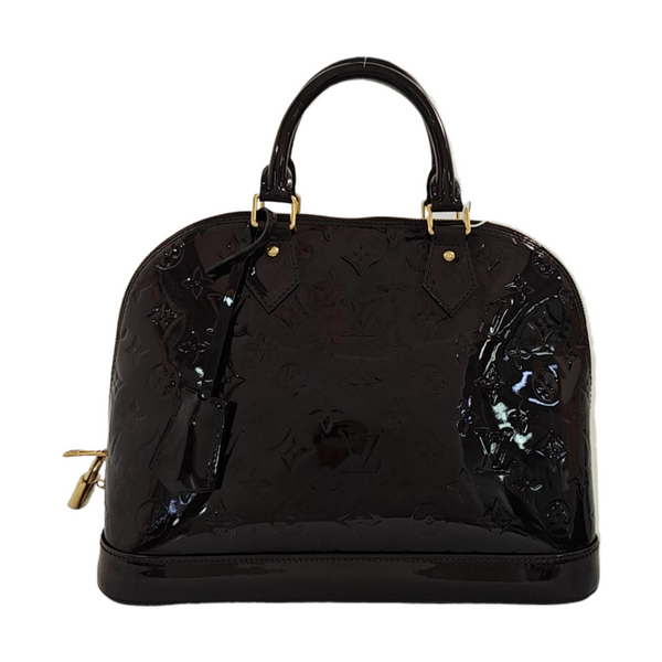 ALMA PM Monogram Patent Leather Red