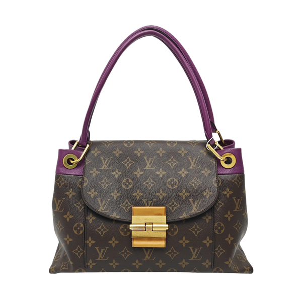 OLYMPE Monogram Coated Canvas Brown