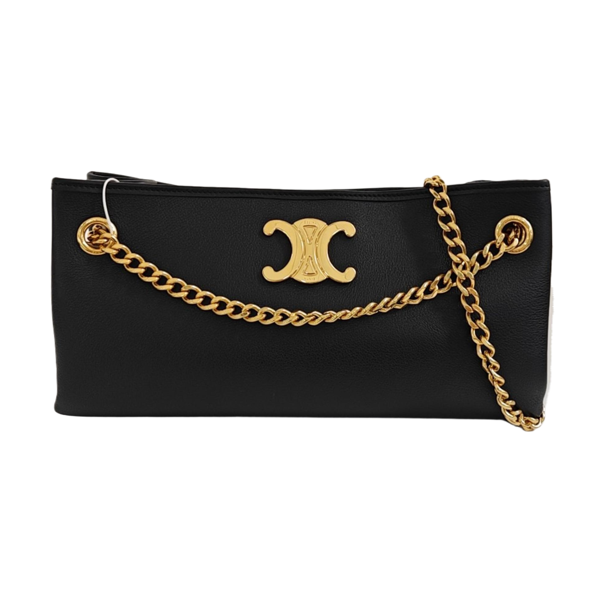 Calfskin Shoulder Bag Black
