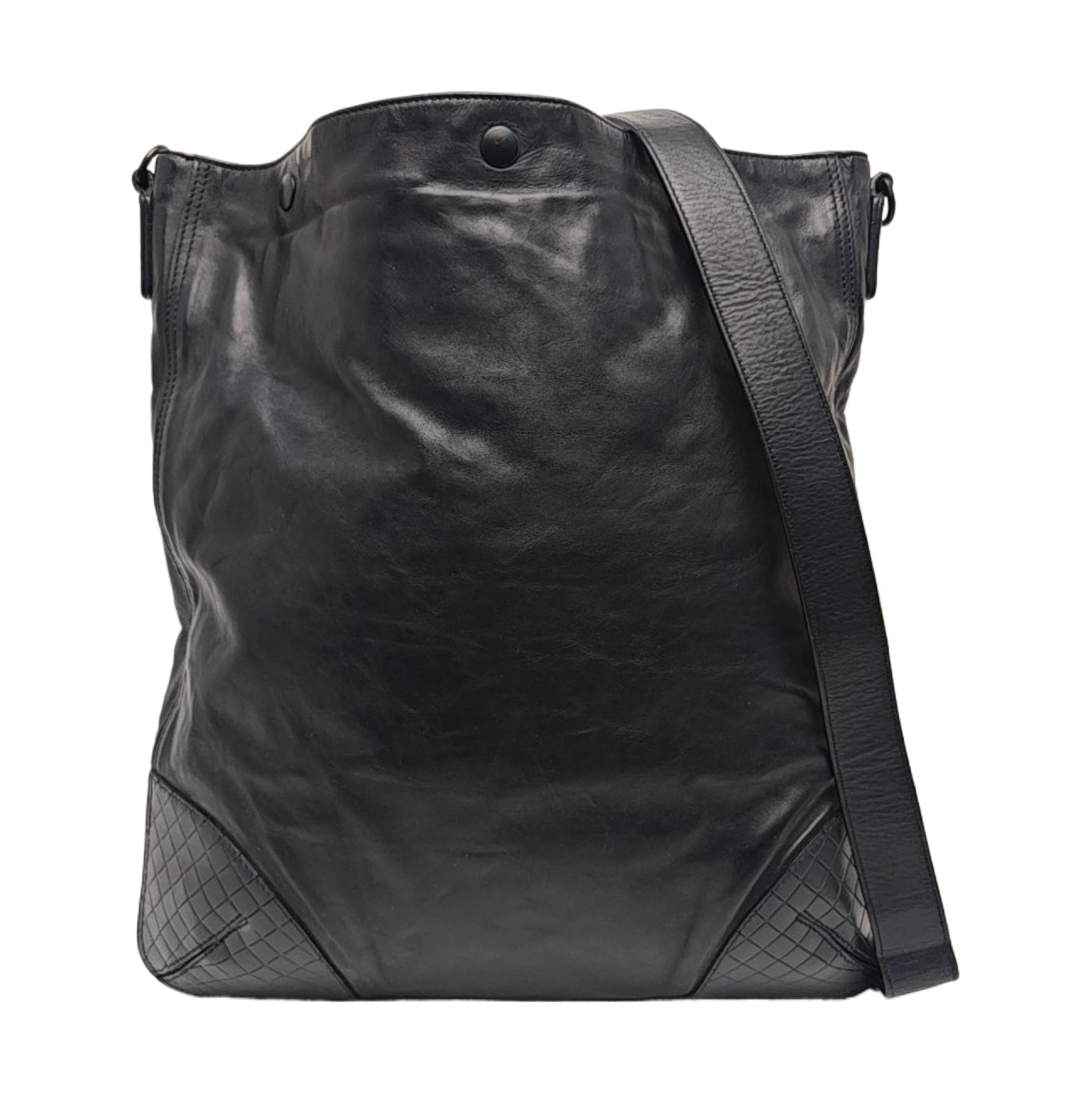 Calfskin Tote Bag Large Black