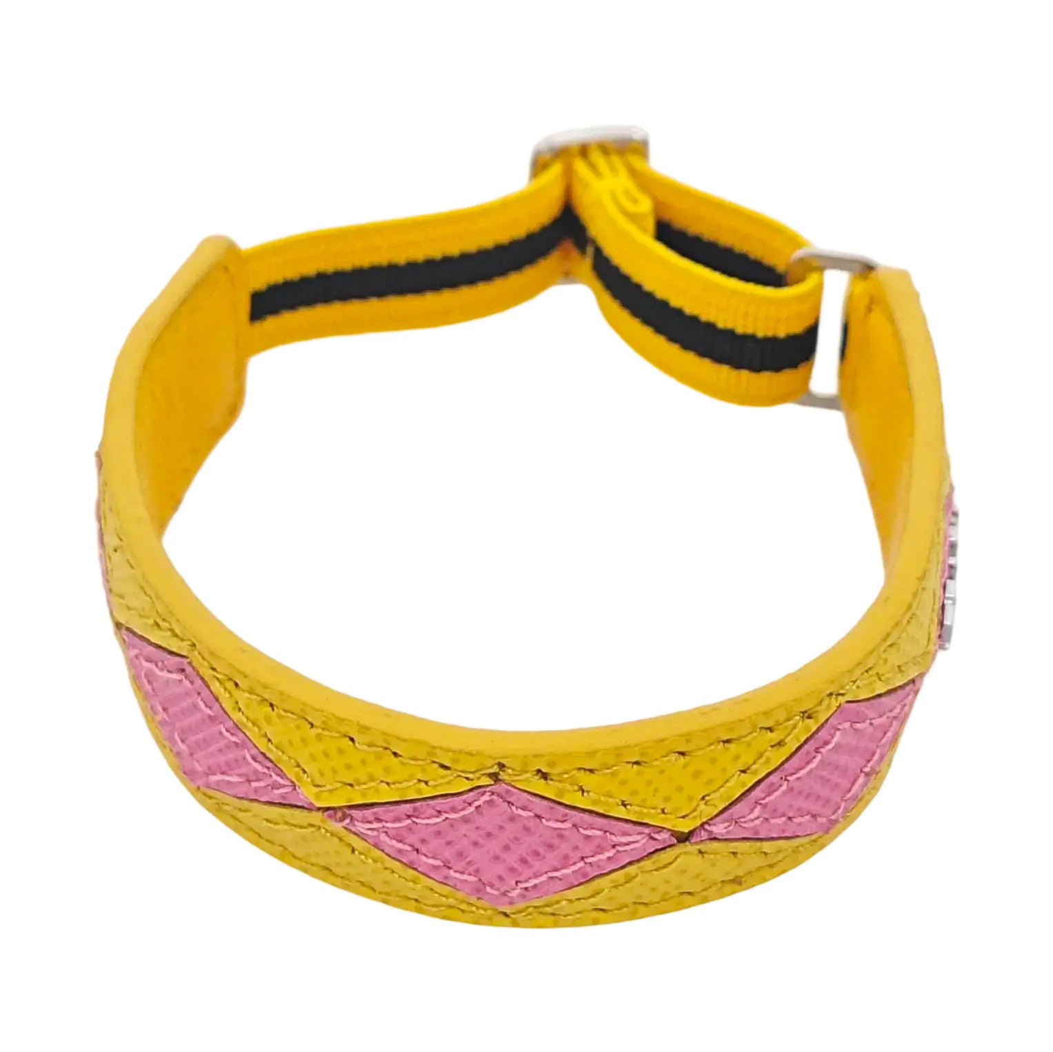 Leather Yellow Bangle