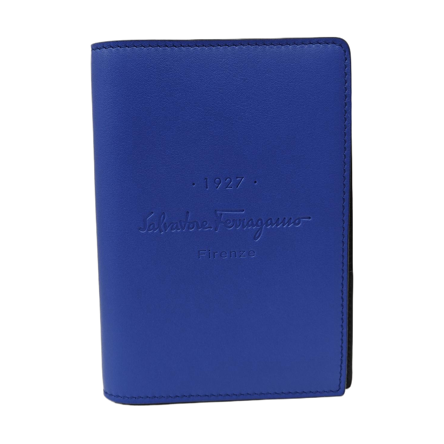Ferragamo Studio Calfskin Blue Wallet