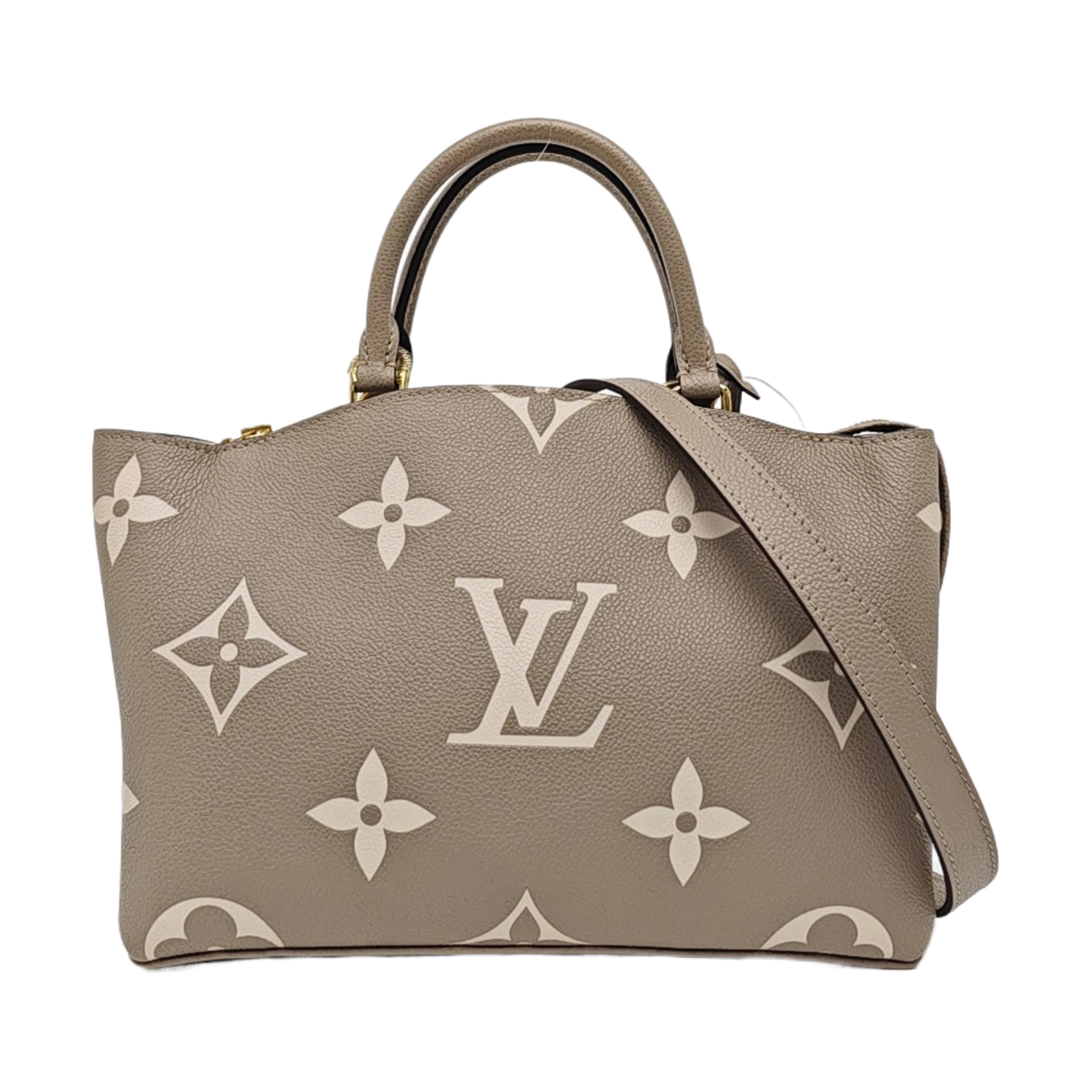 PALAIS PM Monogram Calfskin Gray