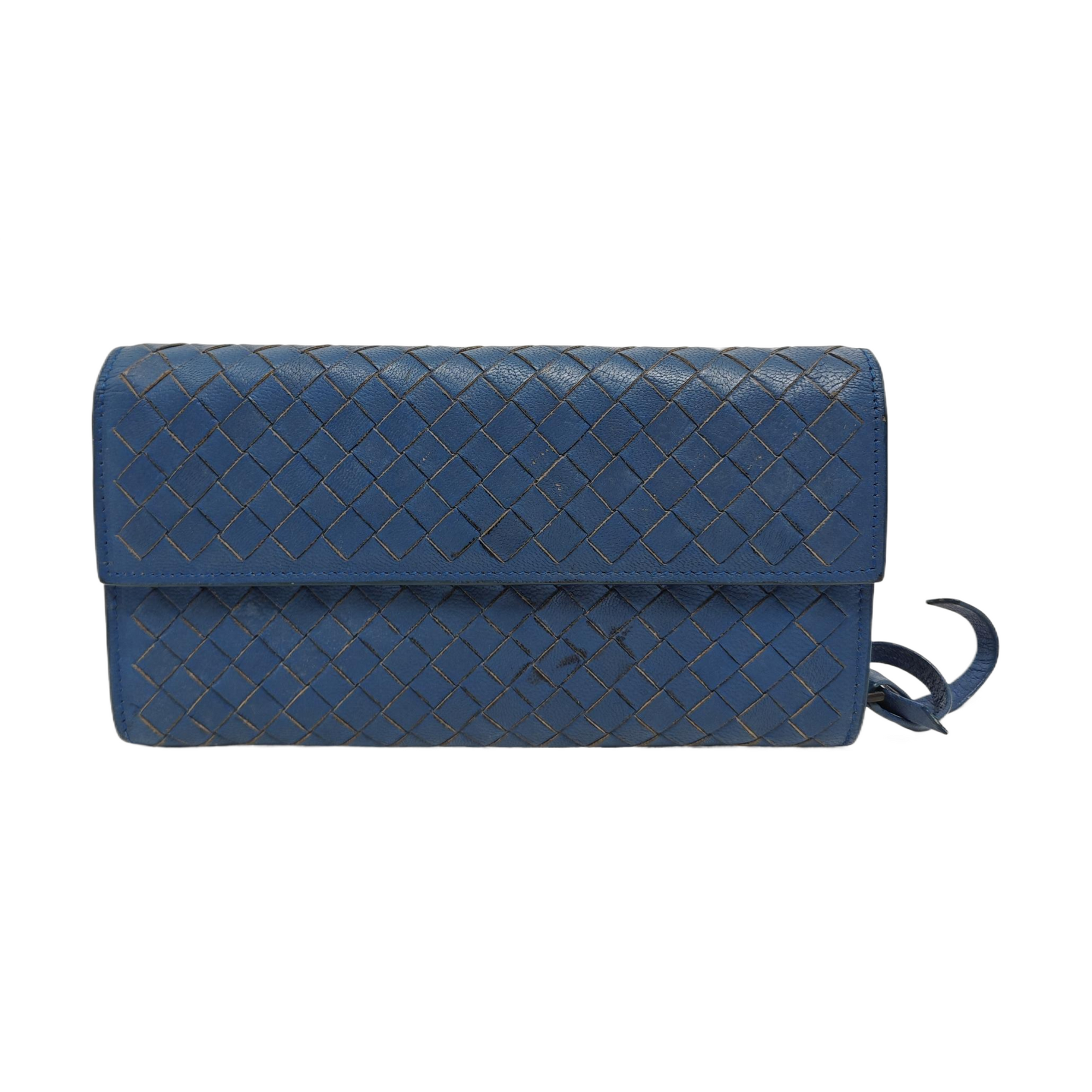 Lambskin Wallet Blue