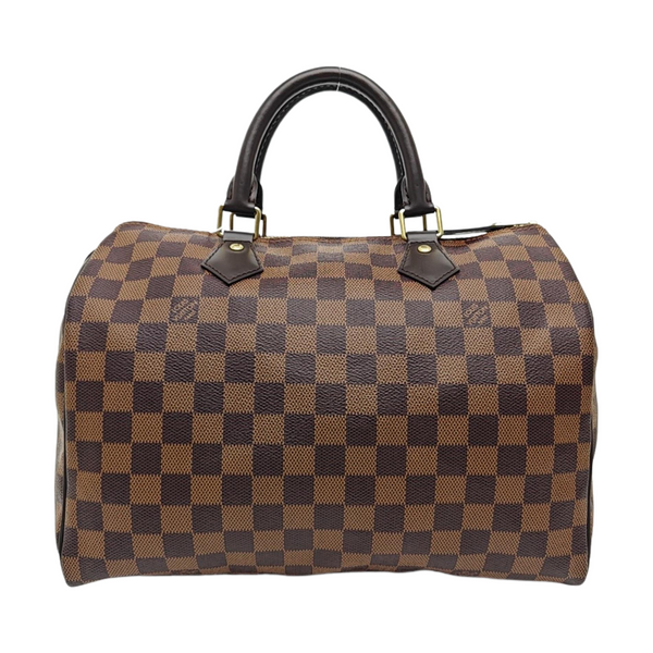 SPEEDY 30 Damier Ebene Coated Canvas Brown