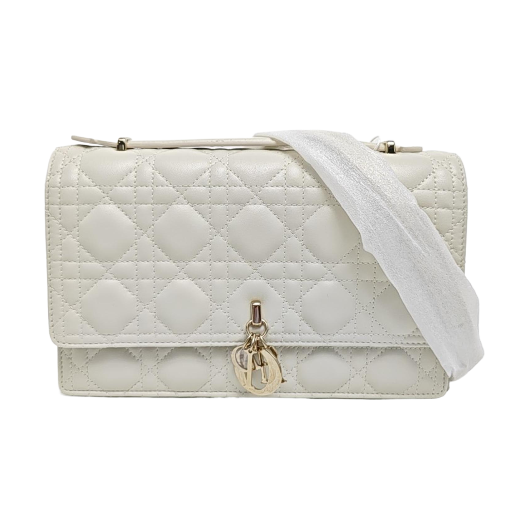 My Dior MISS DIOR Cannage Lambskin White