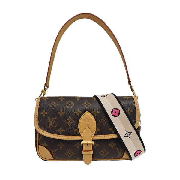 DIANE Monogram Coated Canvas Brown