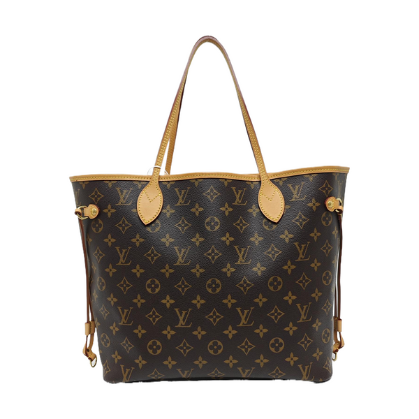 NEVERFULL MM Monogram Coated Canvas Brown