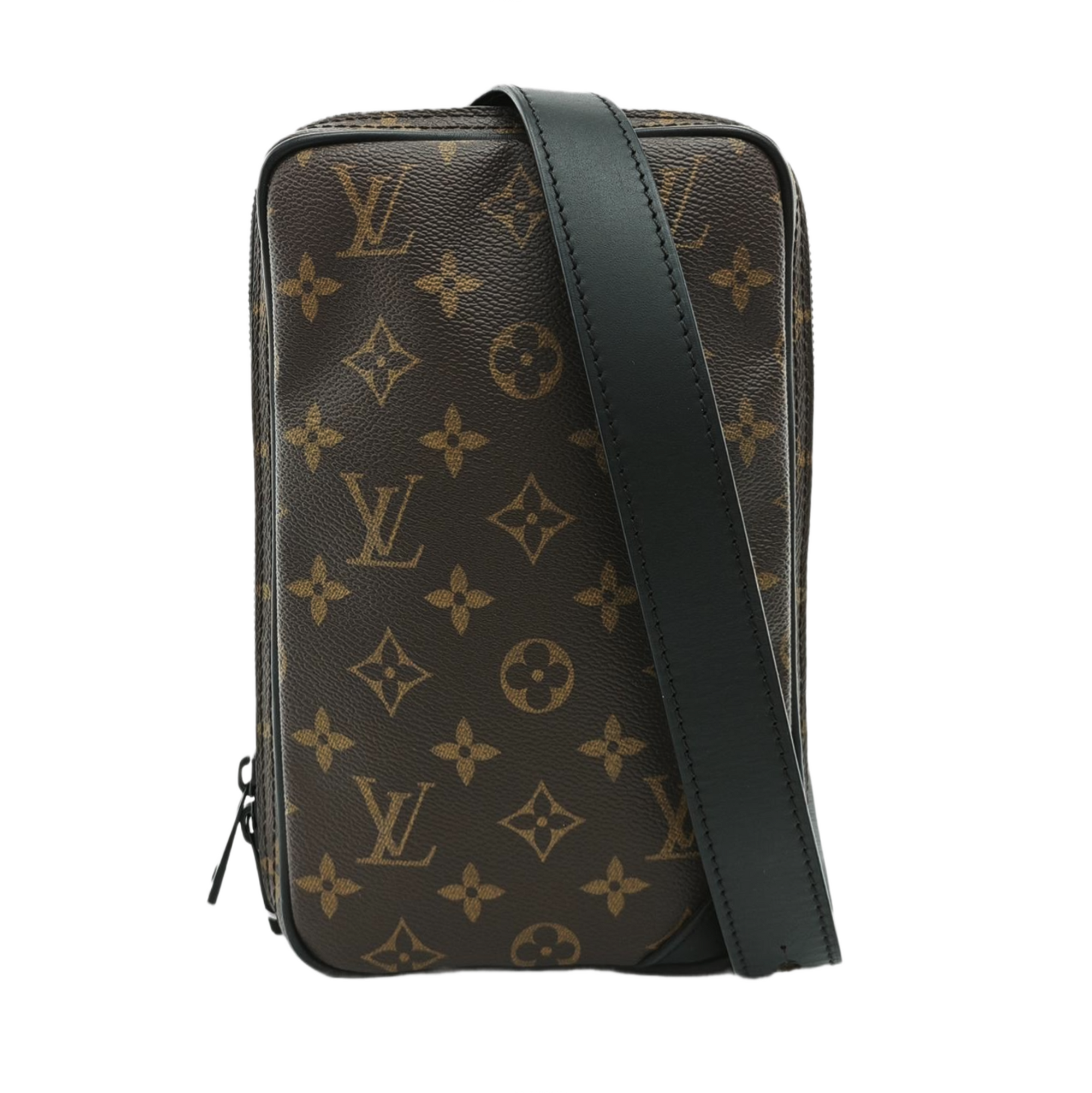 UTILITY SIDE Monogram Coated Canvas Brown