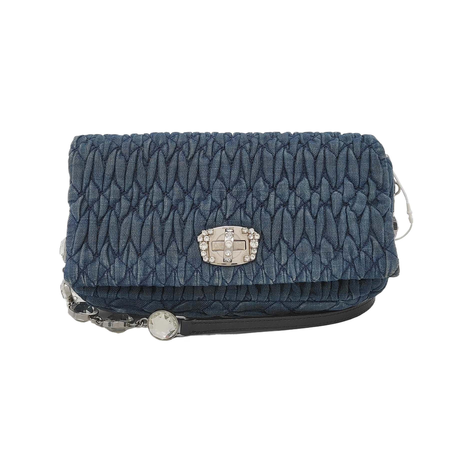 Crystal Quilted Denim Blue