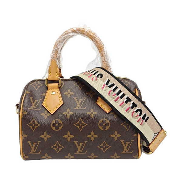 SPEEDY 20 Monogram Coated Canvas Brown