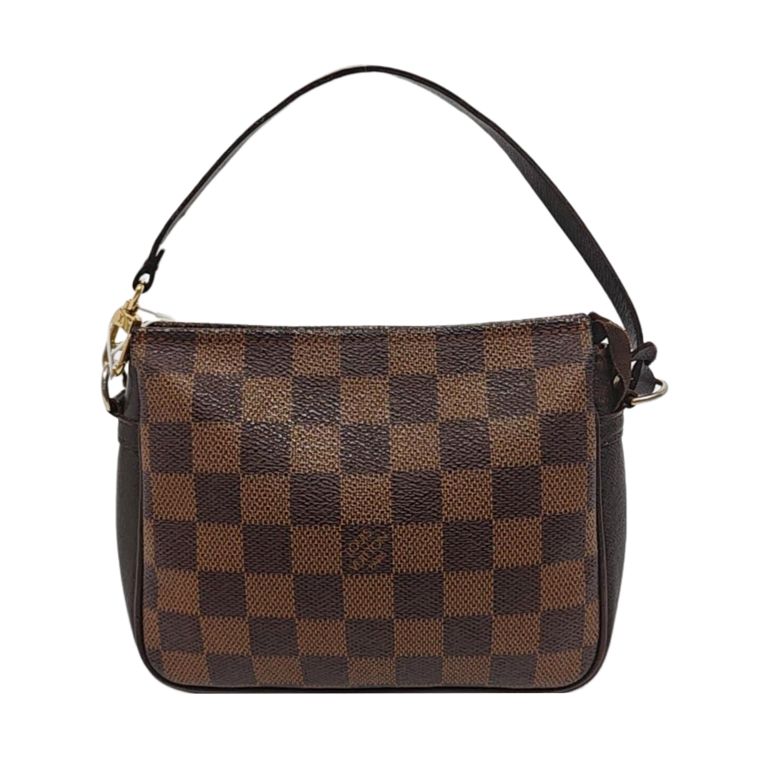 TROUSSE MAKE UP Damier Ebene Coated Canvas Brown