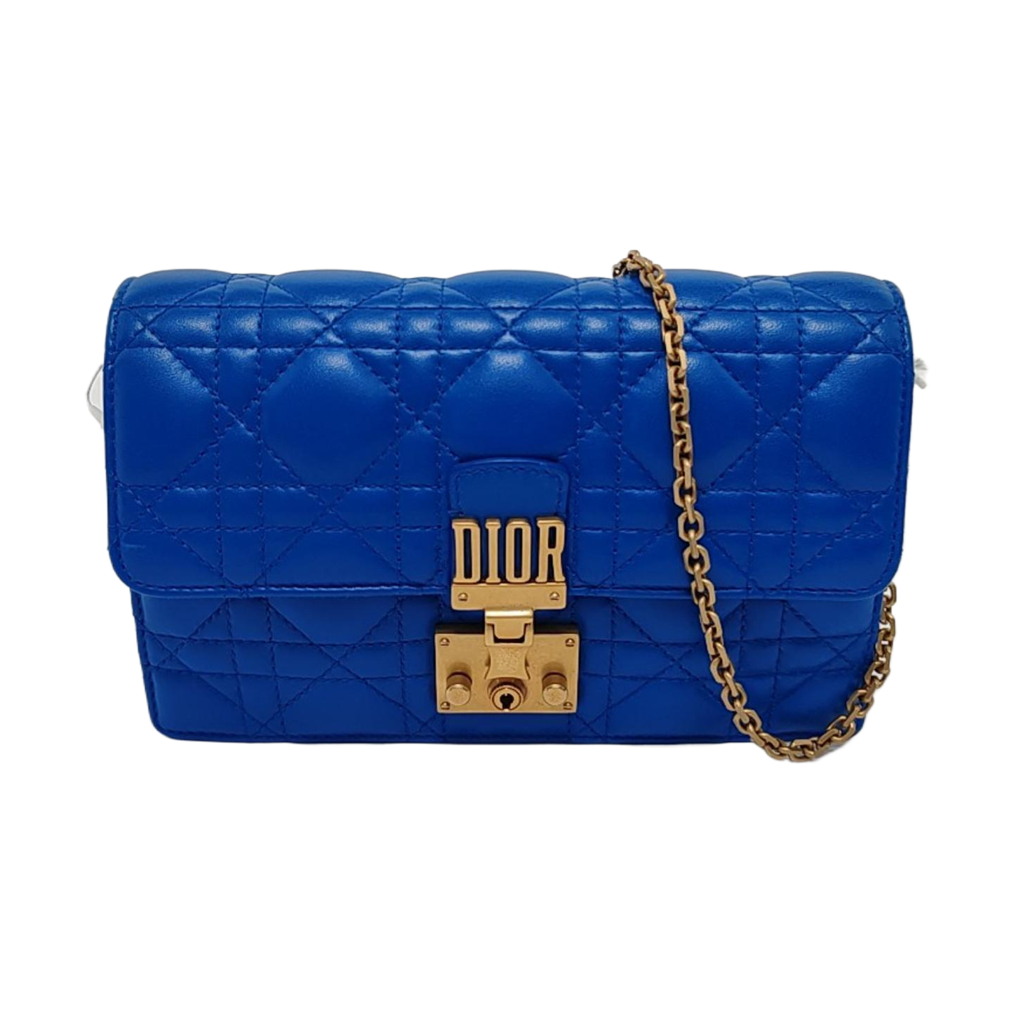 Dioraddict Cannage Lambskin Blue