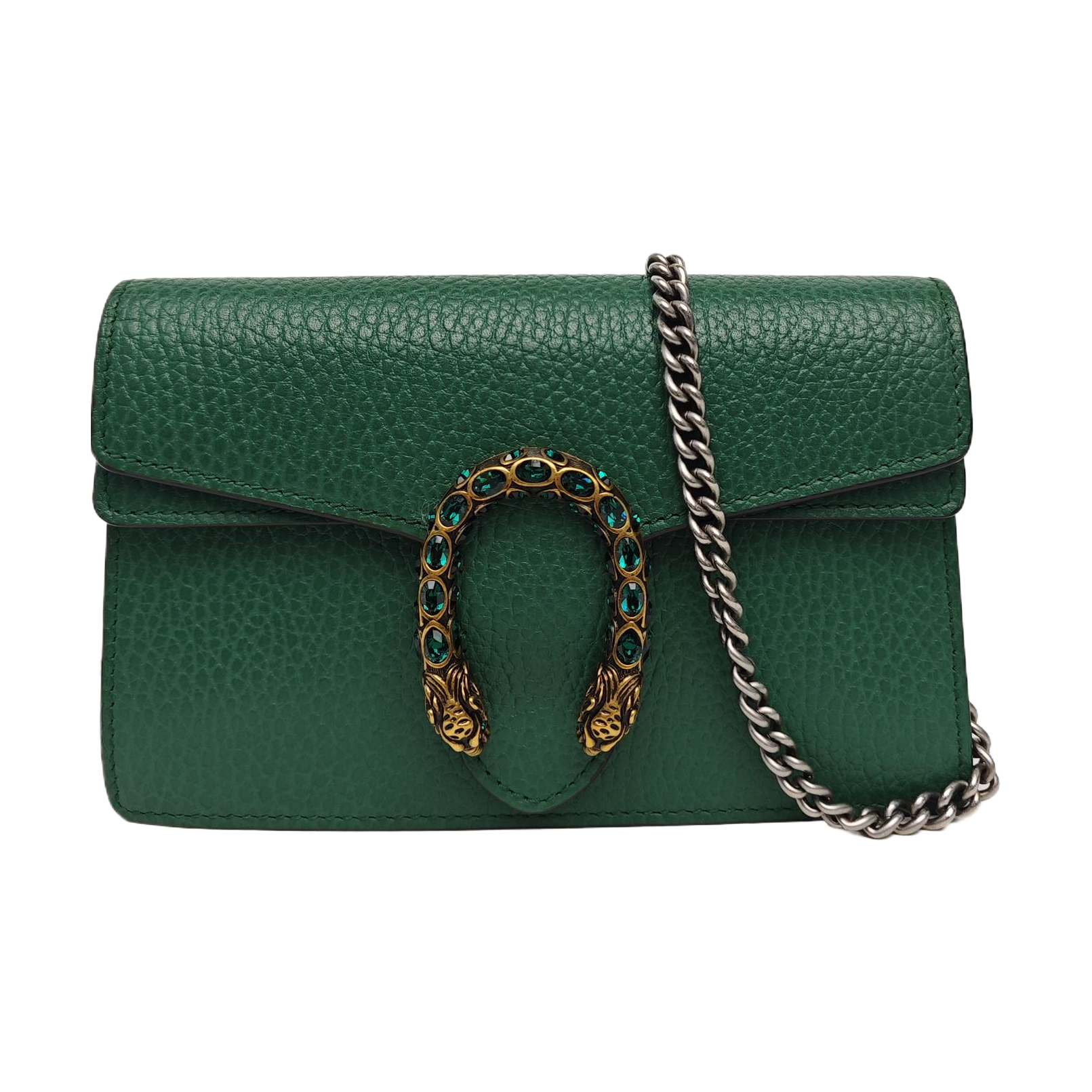 Dionysus Super Mini Calfskin Green