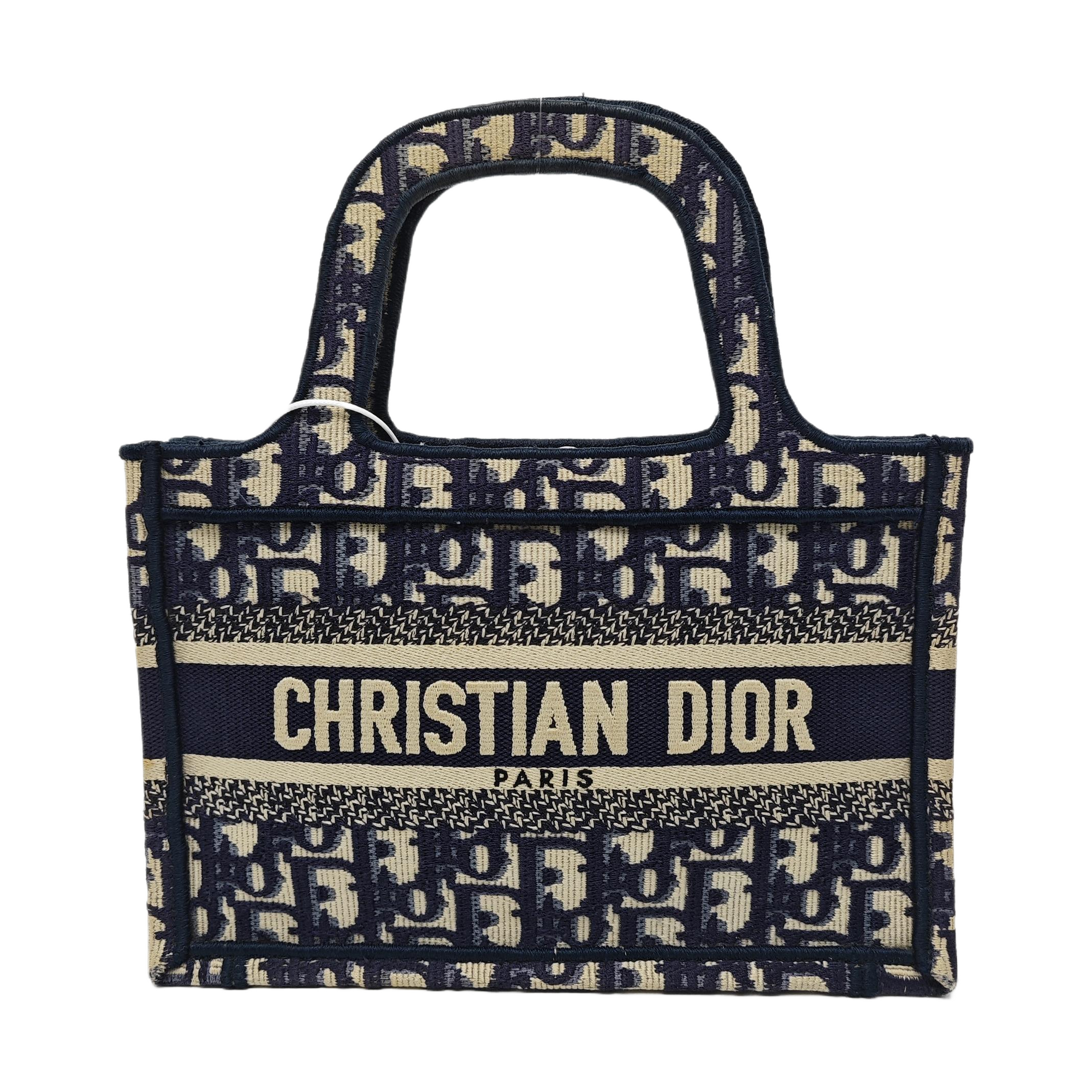 Book Tote Mini Canvas Blue