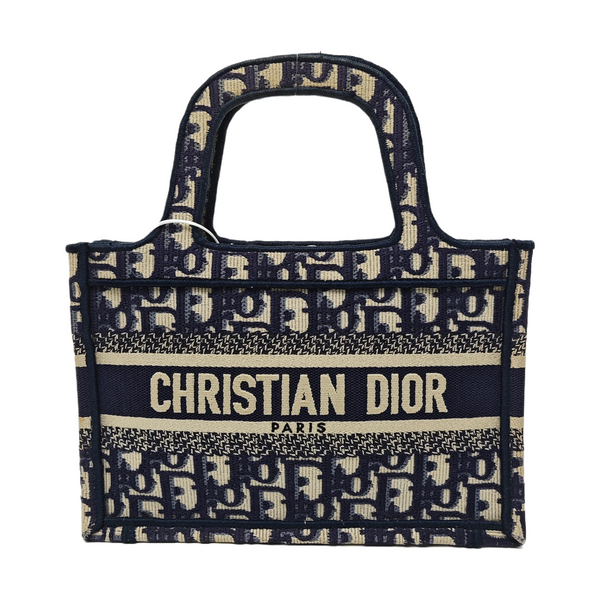 Book Tote Mini Canvas Blue