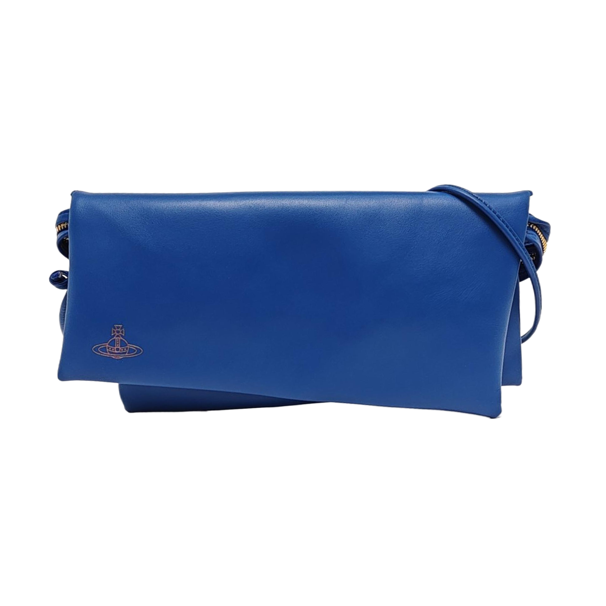 Calfskin Shoulder Bag Blue