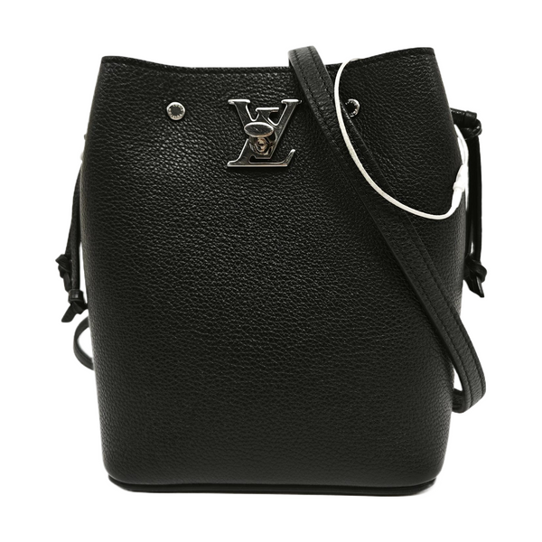 Authenticated pre-owned  LOCKME Nano Calfskin Black - Bucket Bag at Looply