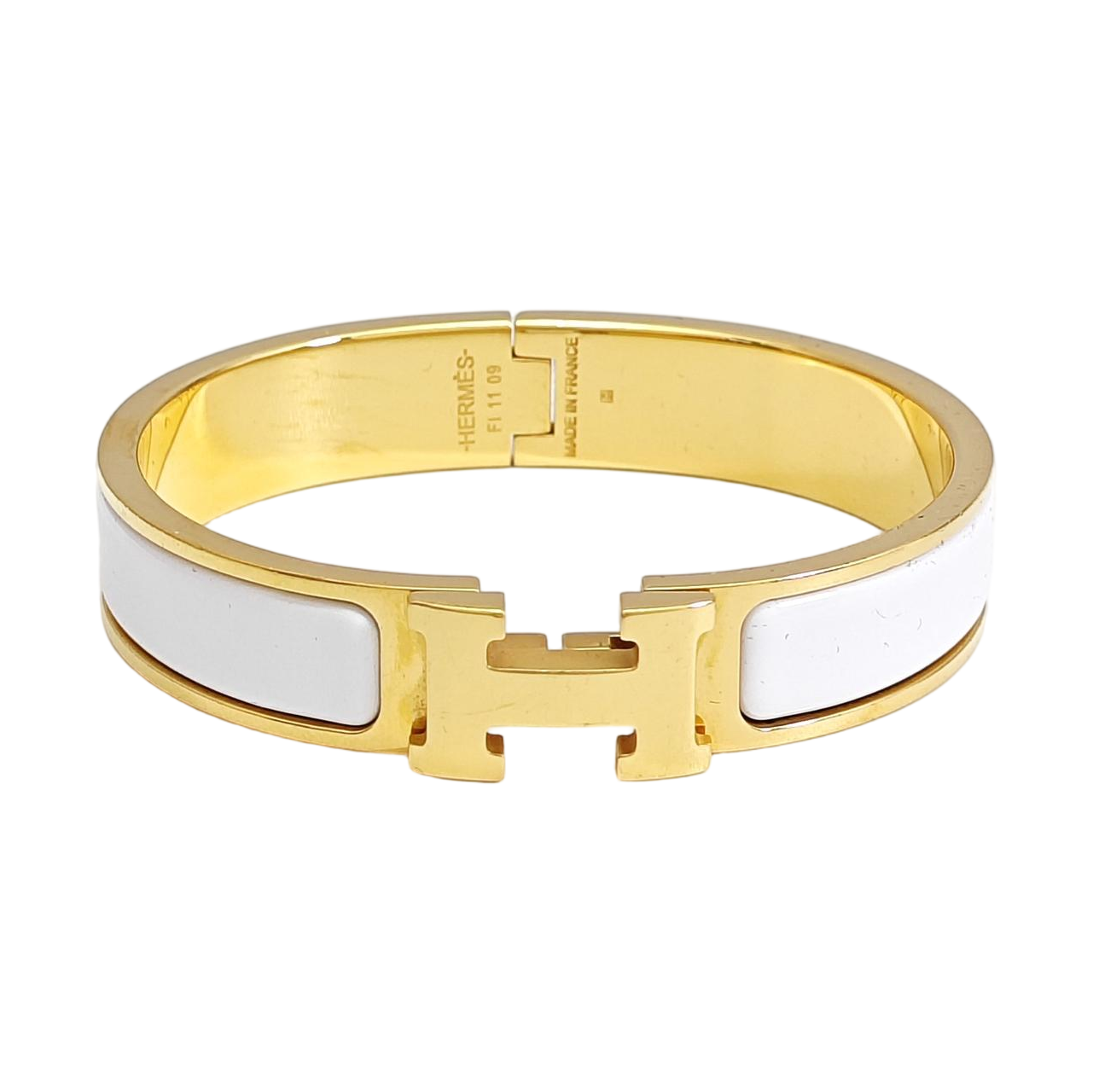 Clic H Metal Gold Bangle