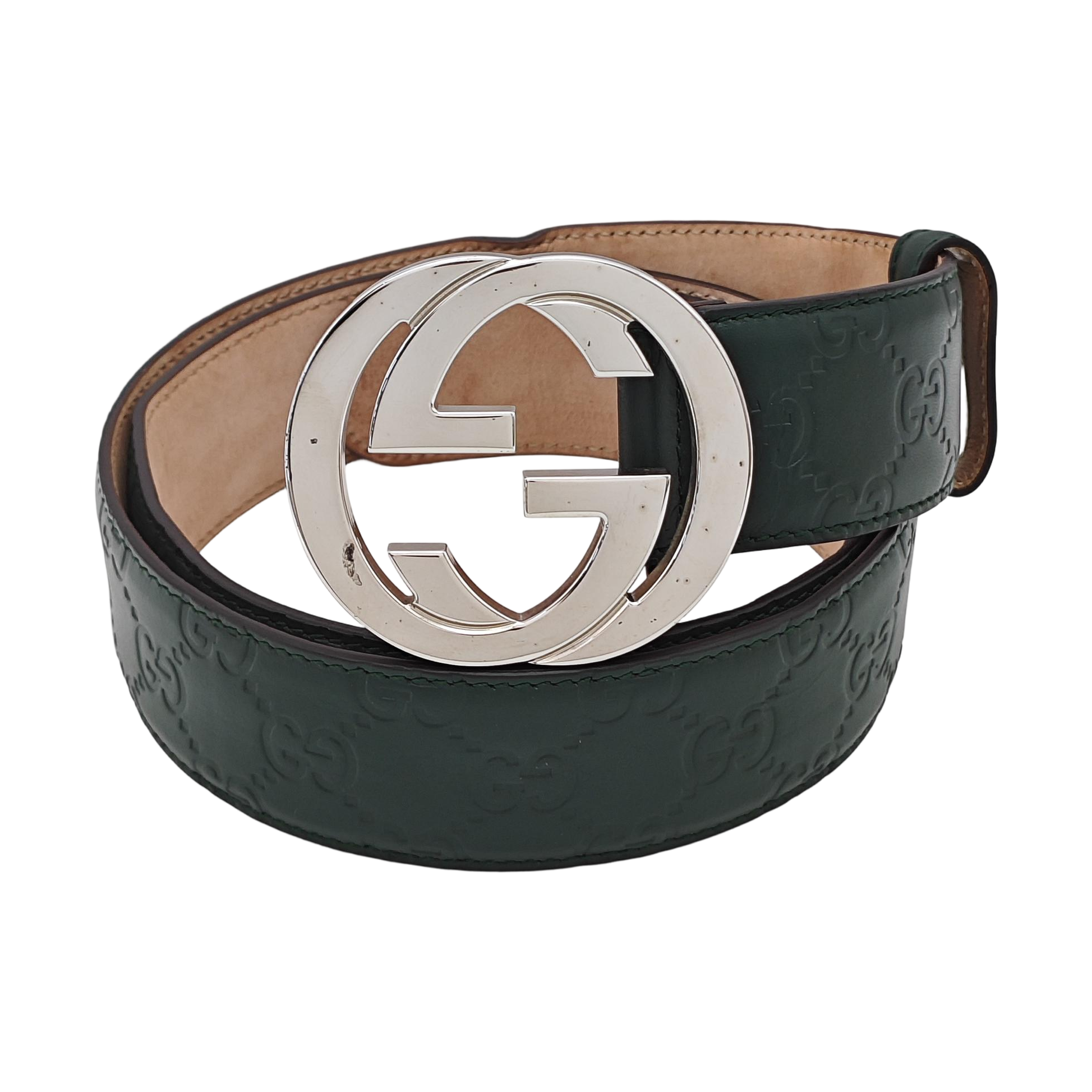 Leather Belt Green
