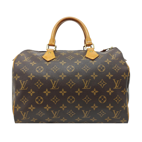 SPEEDY 30 Monogram Coated Canvas Brown